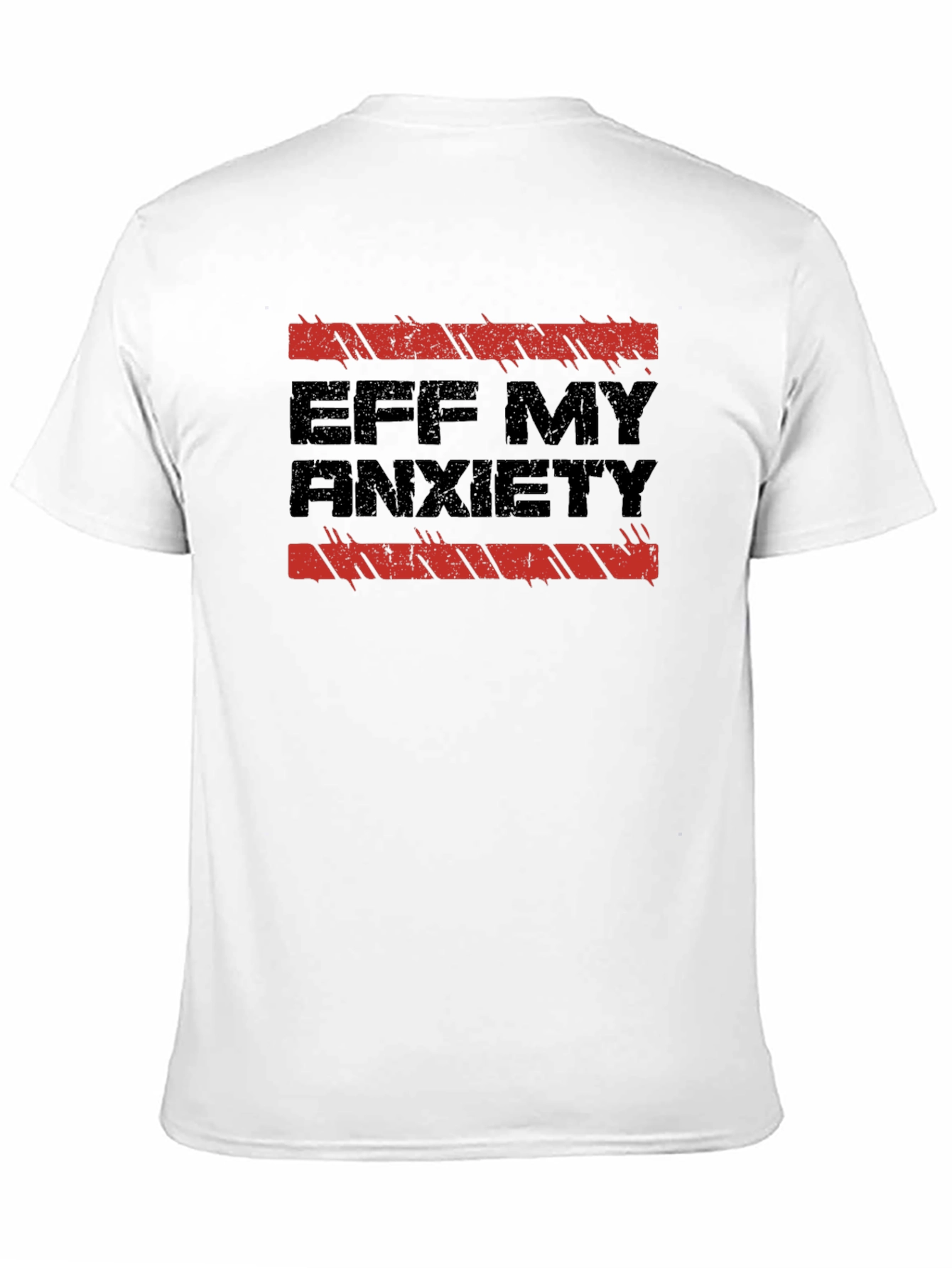 Eff My Anxiety Black Graphic T-Shirt
