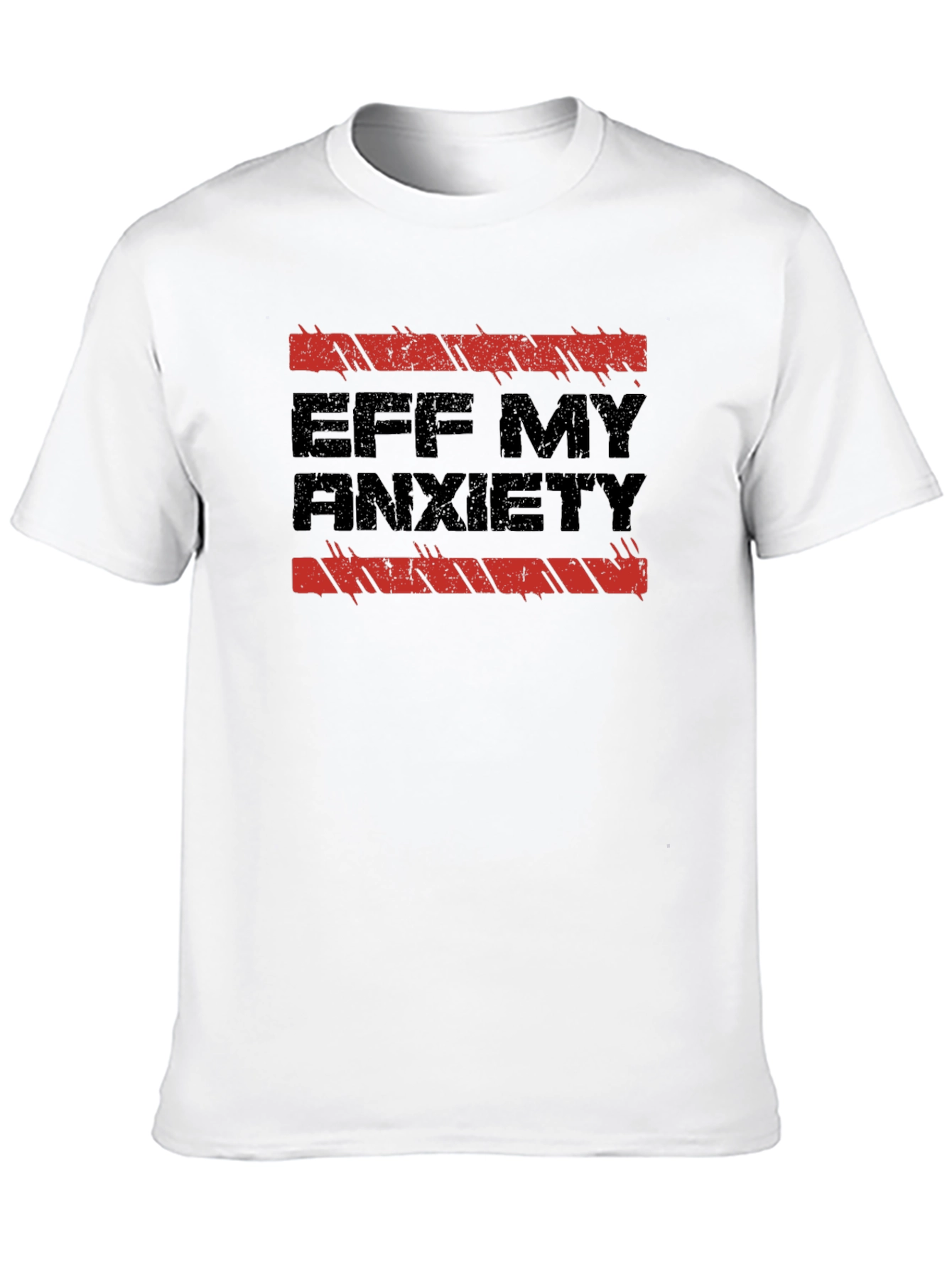 Eff My Anxiety Black Graphic T-Shirt