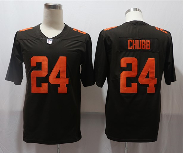 Men's Cleveland Browns Nick Chubb #24 Brown Alternate Legend Jerseys
