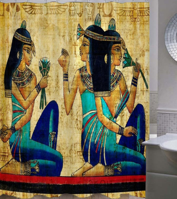 Egyptian Girl Shower Curtain – Unique Bathroom Decor