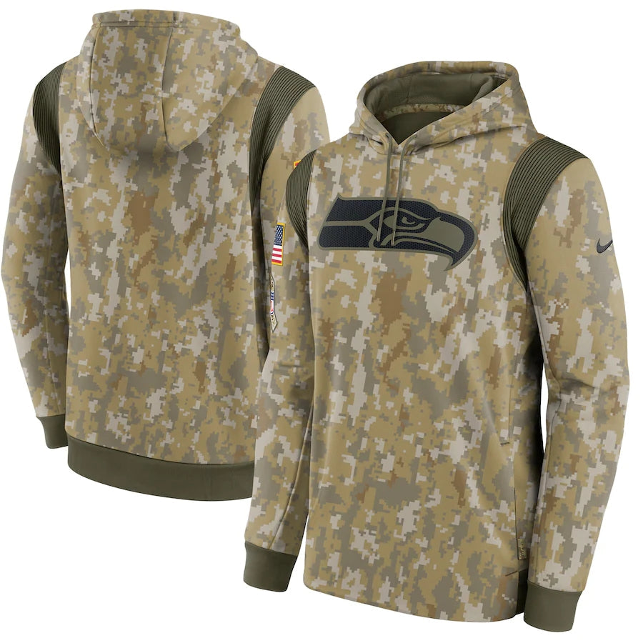 Men's Seattle Seahawks NFL 2021 Salute to Service Hoodie1 Camouflage
