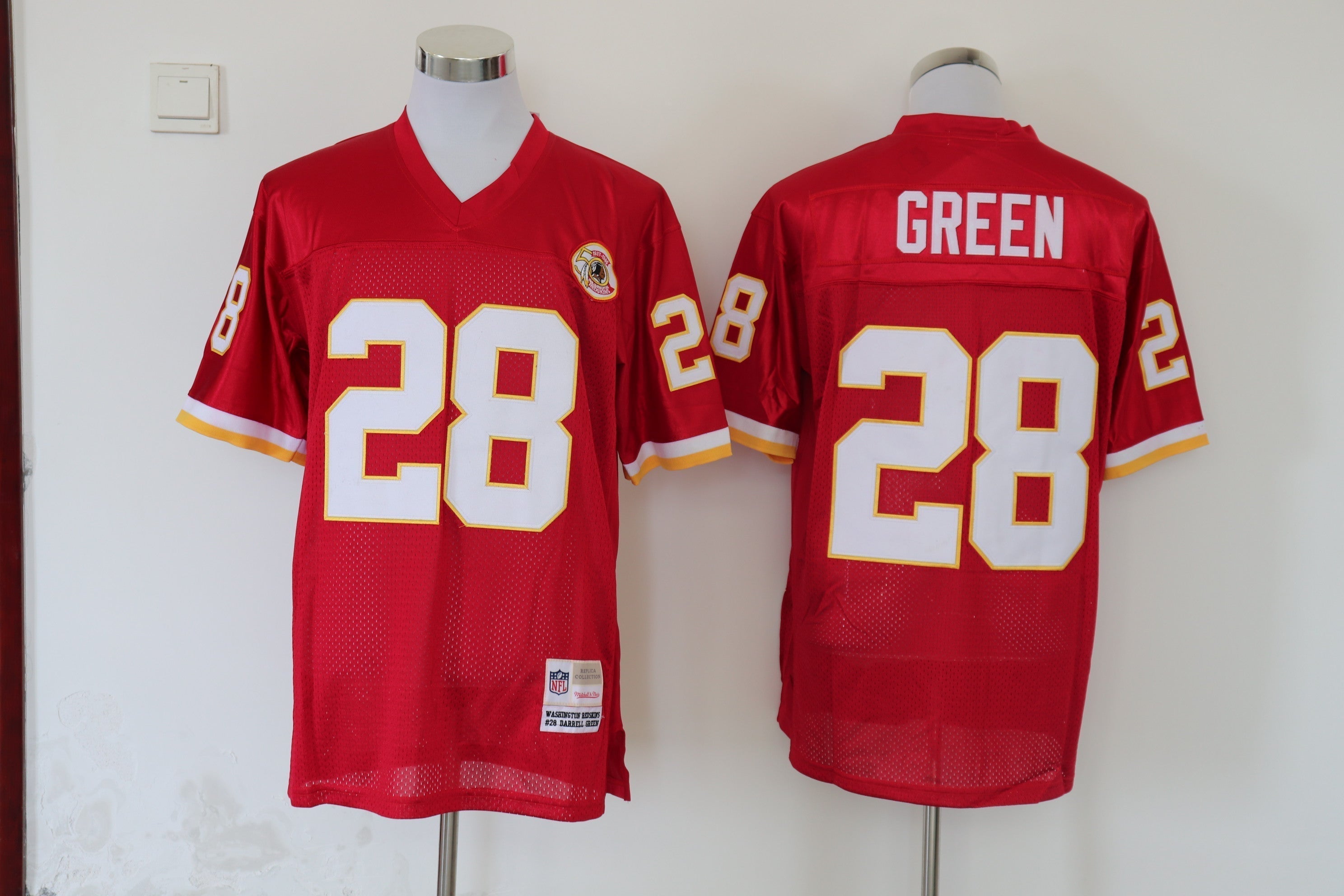 Men's Washington Redskins Darrell Green Mitchell & Ness Burgundy Legacy Replica Jerseys