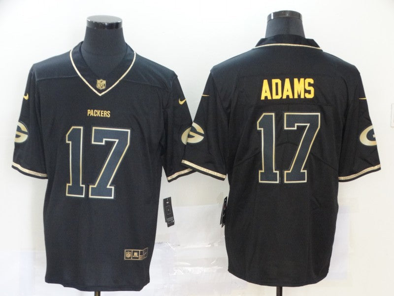 Men's Green Bay Packers Davante Adams #17 Black Player Jerseys