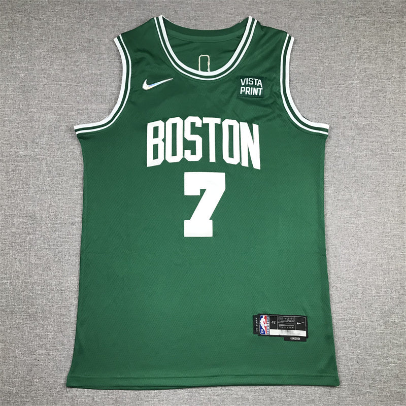 Men's Boston Celtics Jaylen Brown #7 Green 2022/23 Swingman Jerseys - Icon Edition