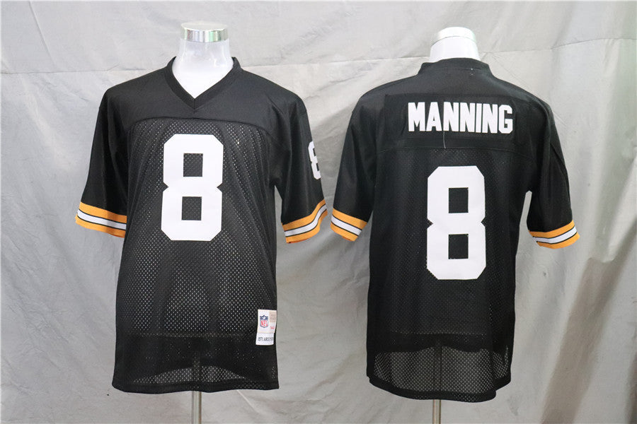Men's New Orleans Saints Archie Manning Mitchell & Ness Black Legacy Replica Jerseys