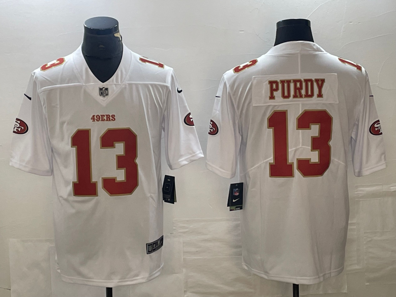 Men's San Francisco 49ers Brock Purdy #13 Tundra White Fashion Game Jerseys