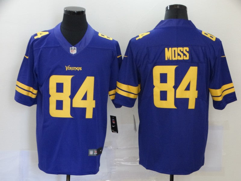 Men's Minnesota Vikings Randy Moss #84 Purple Game Player Jerseys