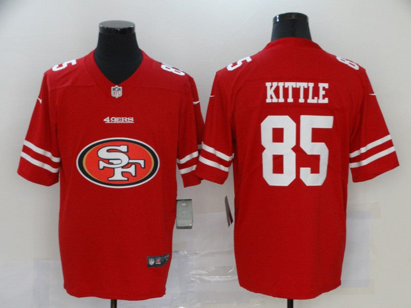 Men's San Francisco 49ers George Kittle #85 Red Player Game Jerseys