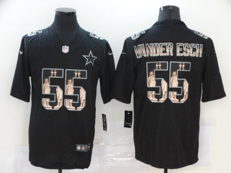 Men's Dallas Cowboys Leighton Vander Esch #55 Black Player Jerseys