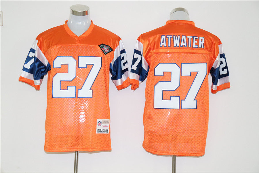 Men's Denver Broncos Steve Atwater Mitchell & Ness Orange Legacy Replica Jerseys
