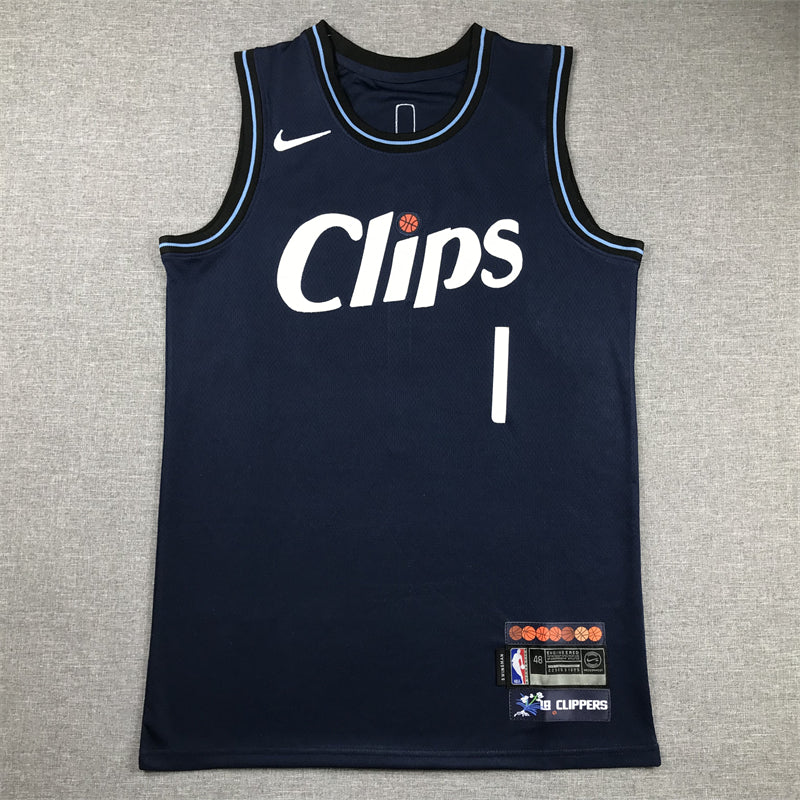 Men's LA Clippers James Harden #1 Navy 2023/24 Swingman Jerseys - City Edition