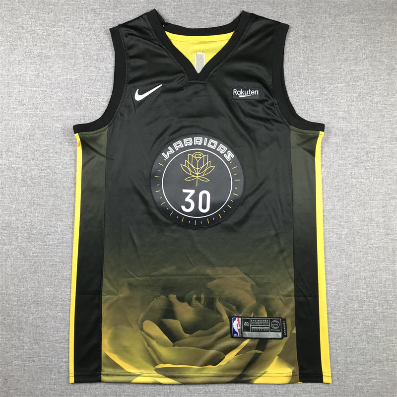 Men's Golden State Warriors Stephen Curry #30 Black 2022/23 Swingman Jerseys - City Edition