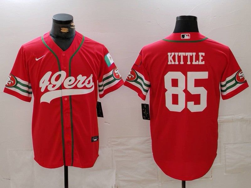 Men's San Francisco 49ers George Kittle #85 Scarlet Player Game Jerseys