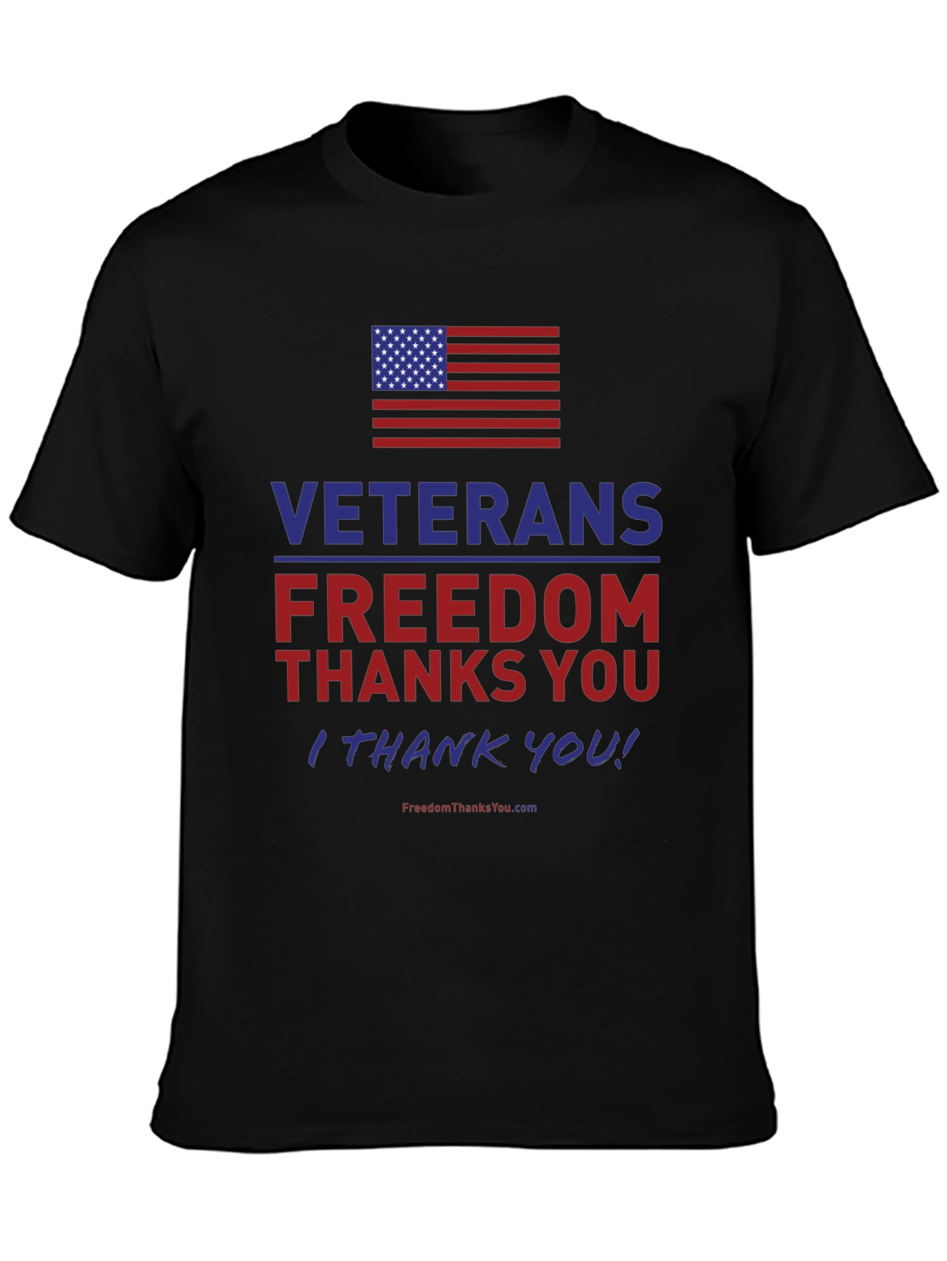 Veterans Freedom T-Shirt - Patriotic American Flag Tee