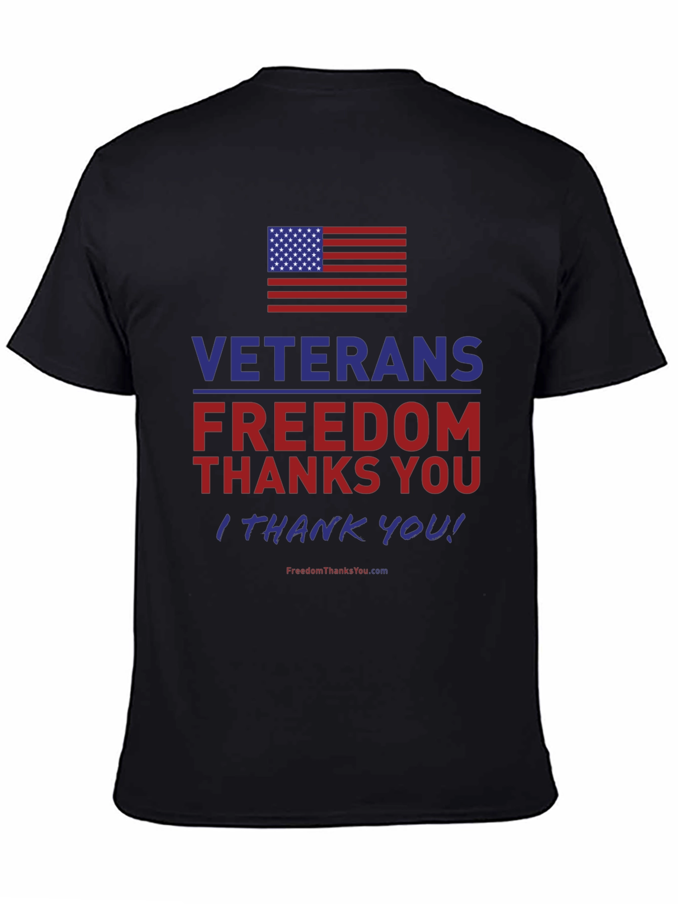 Veterans Freedom T-Shirt - Patriotic American Flag Tee