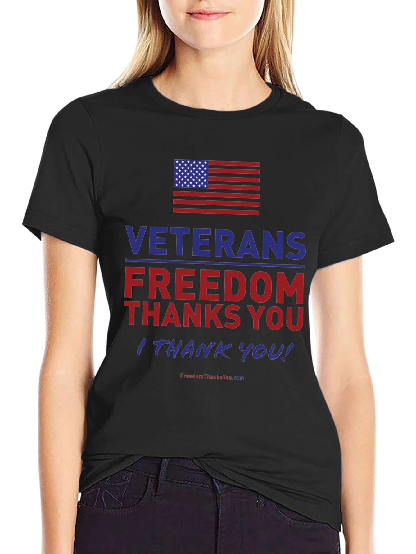 Veterans Freedom T-Shirt - Patriotic American Flag Tee