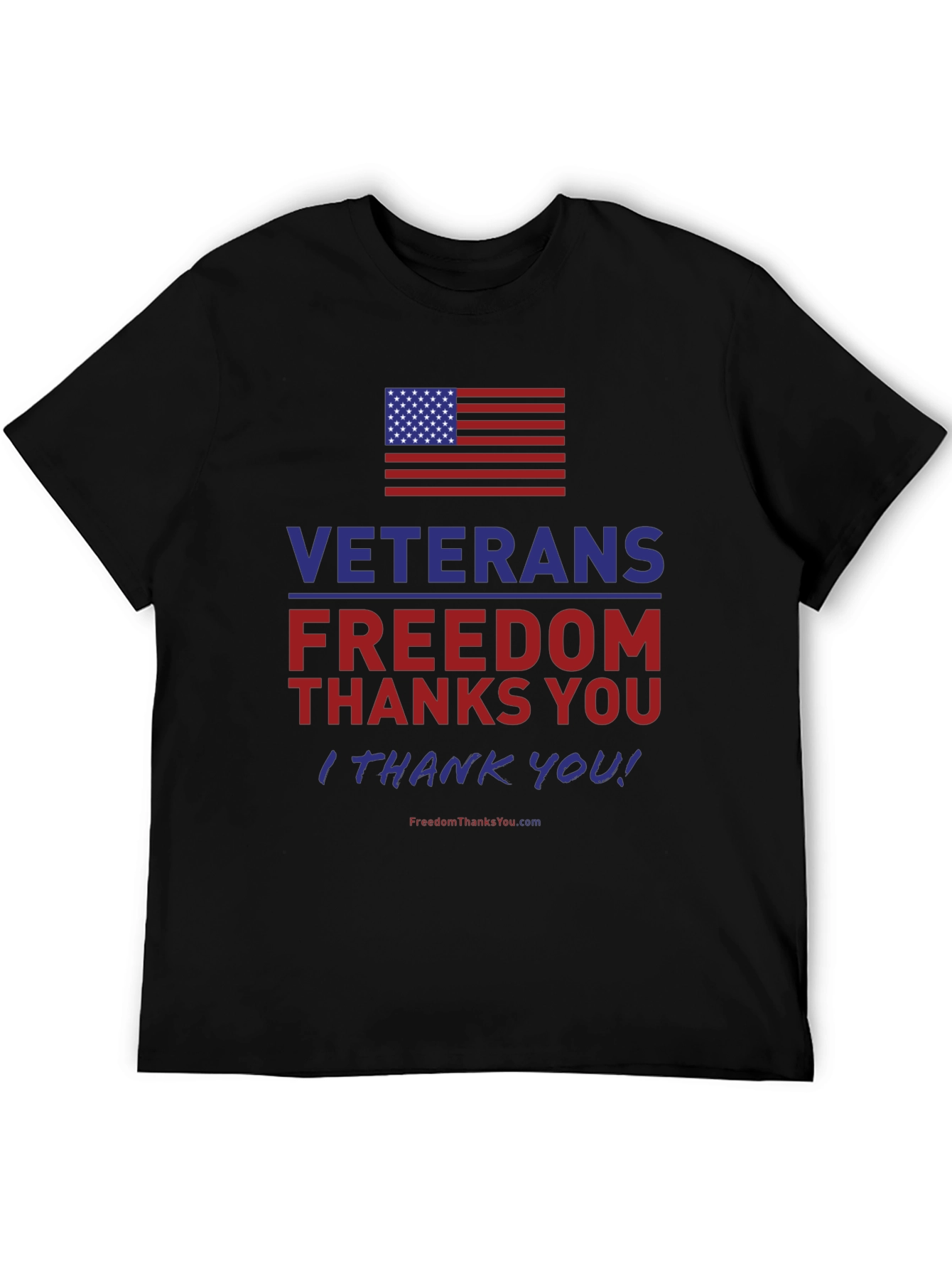 Veterans Freedom T-Shirt - Patriotic American Flag Tee
