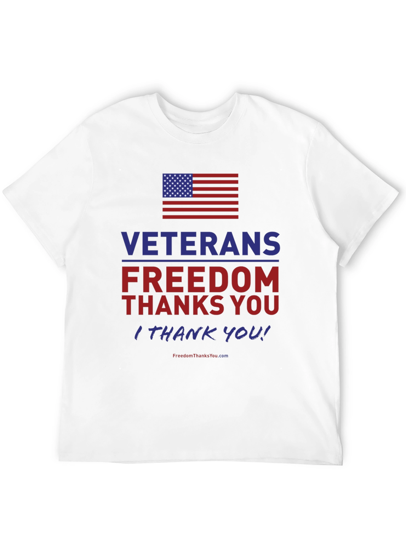Veterans Freedom T-Shirt - Patriotic American Flag Tee