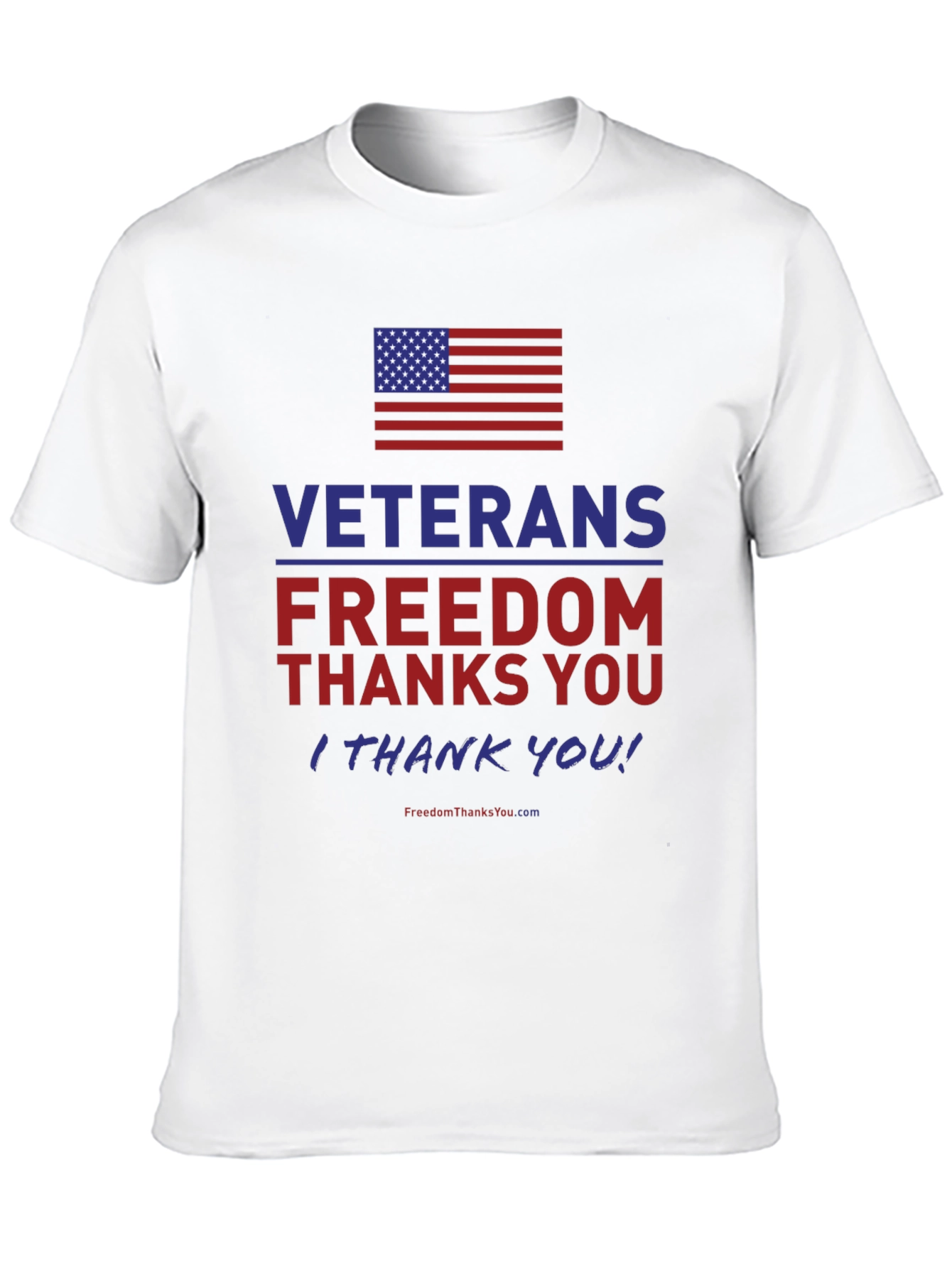 Veterans Freedom T-Shirt - Patriotic American Flag Tee