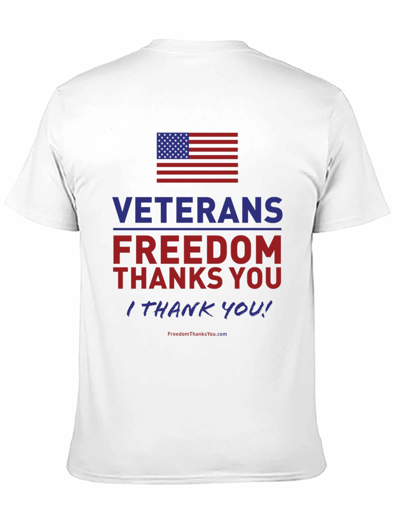 Veterans Freedom T-Shirt - Patriotic American Flag Tee