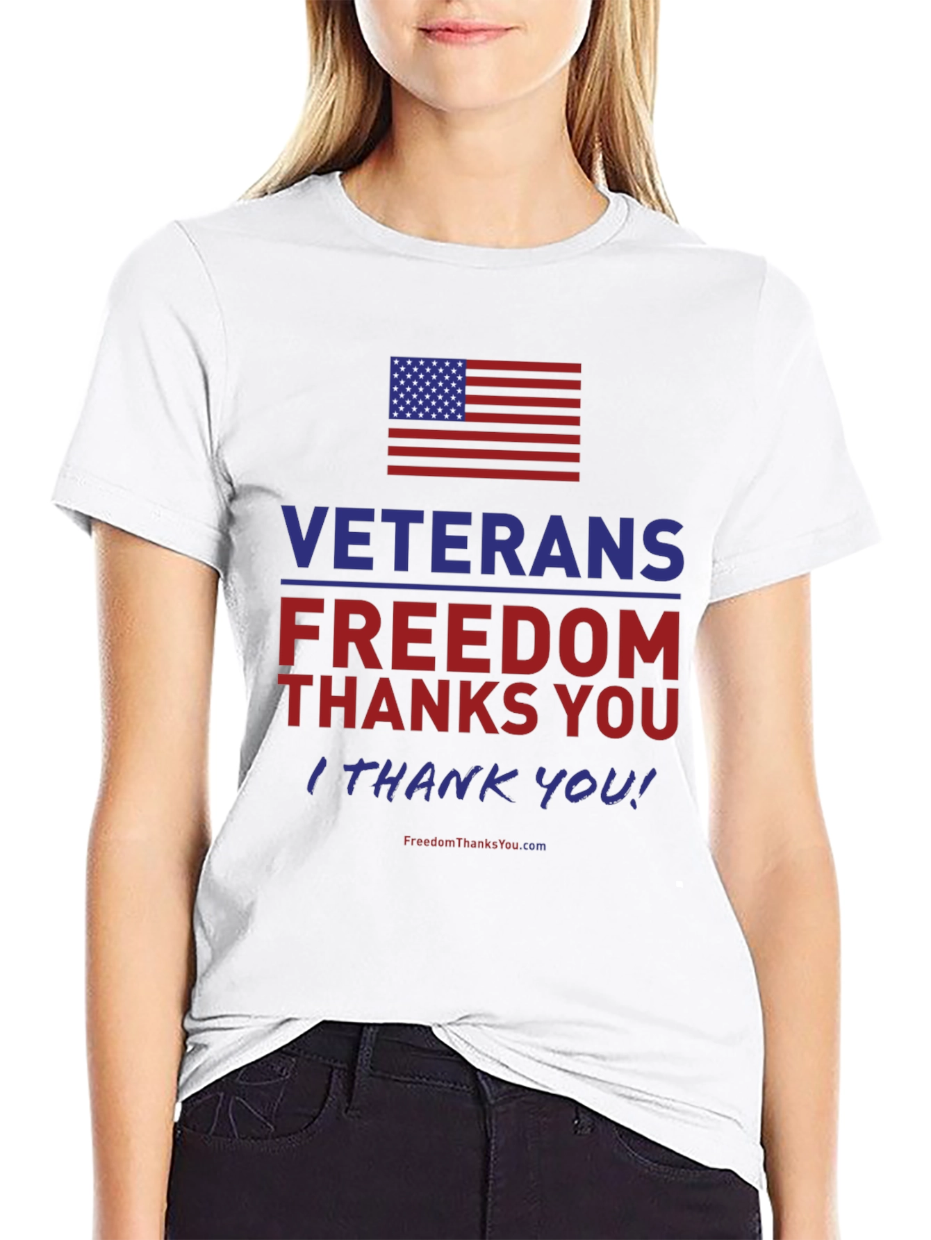 Veterans Freedom T-Shirt - Patriotic American Flag Tee
