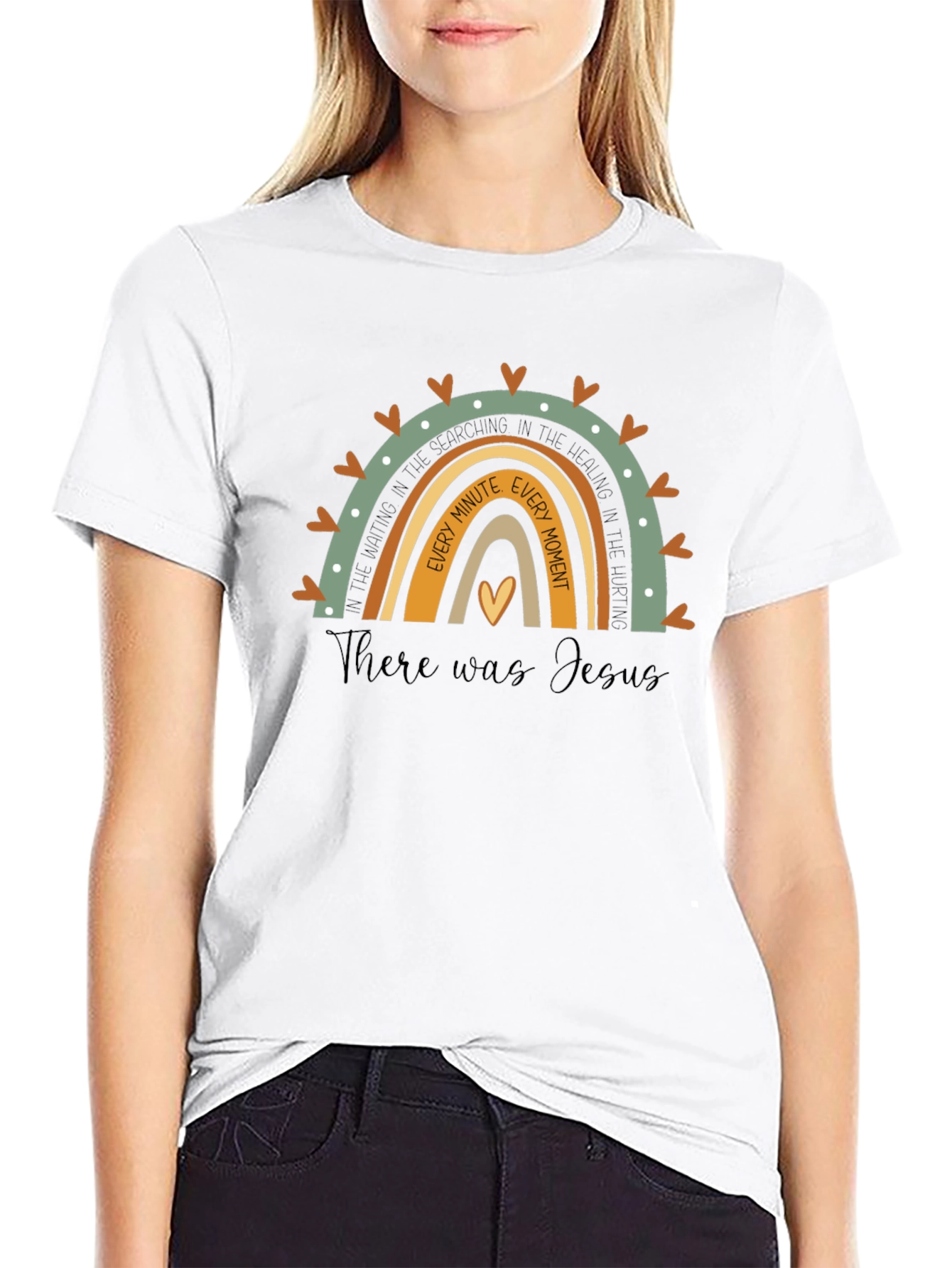 There Was Jesus Graphic Tee Christian T-Shirt