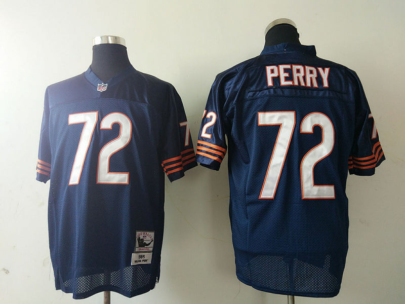 Men's Chicago Bears William Perry Mitchell & Ness Navy Legacy Replica Jerseys