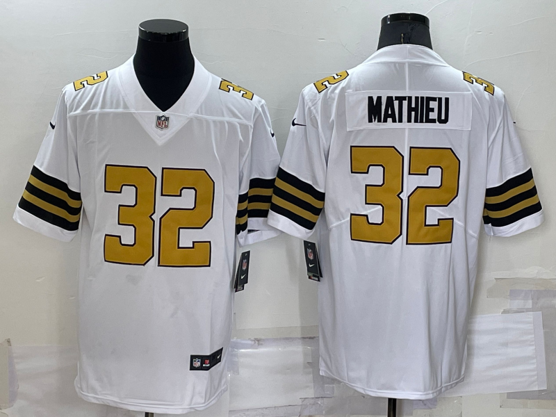 Men's New Orleans Saints Tyrann Mathieu #32 White Player Game Jerseys