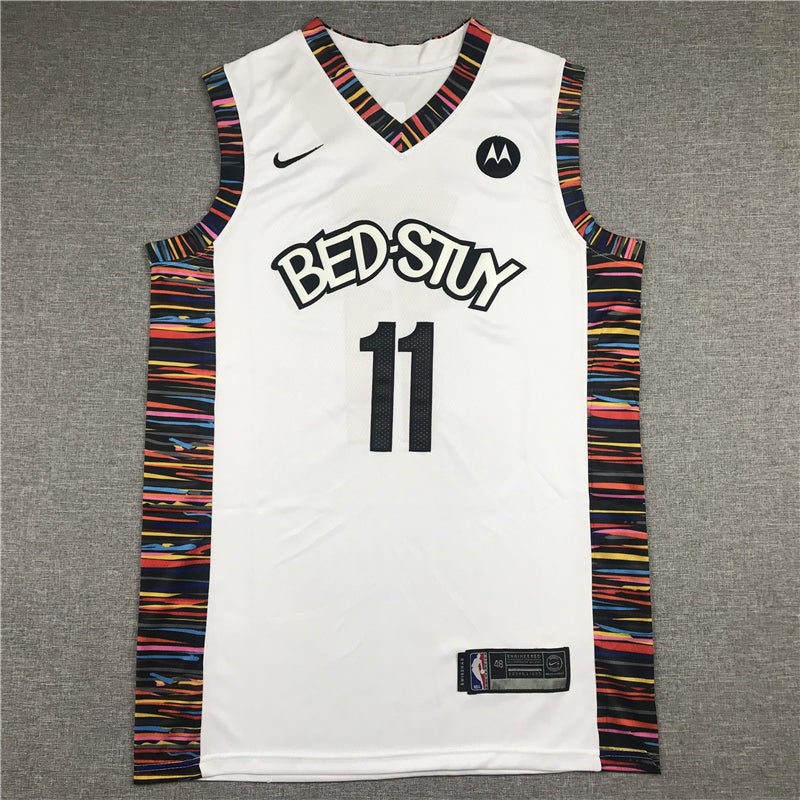Men's Brooklyn Nets Kyrie Irving #11 White Swingman Jerseys - City Edition