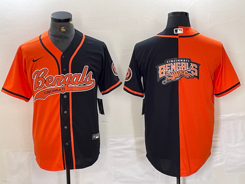 Men's Cincinnati Bengals Orange/Black Game Jerseys Joint Edition