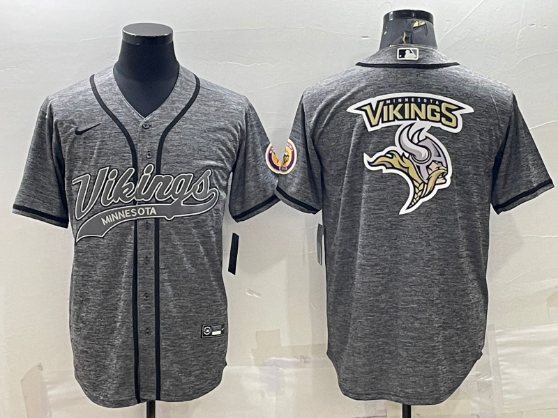 Men's Minnesota Vikings Gray Game Jerseys