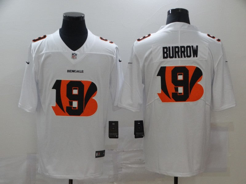 Men's Cincinnati Bengals #9 Joe Burrow White Game Jerseys