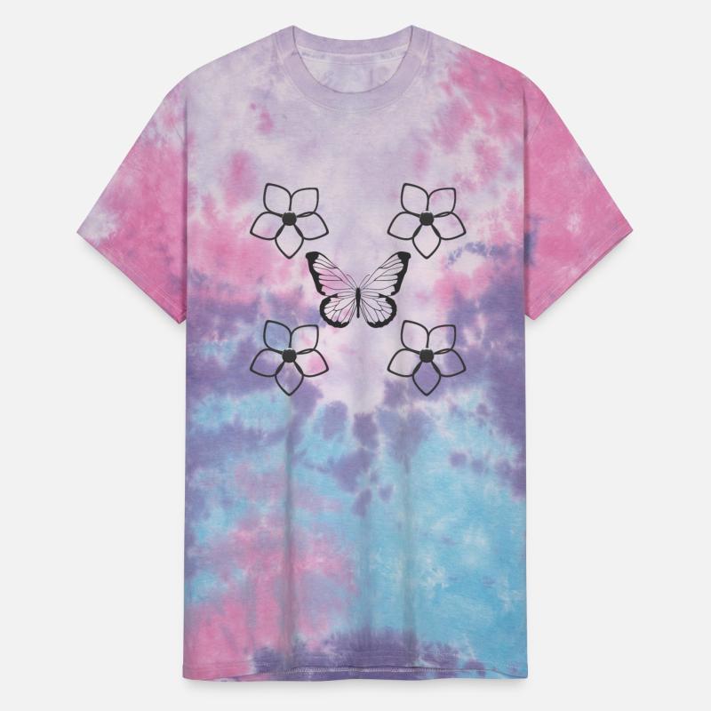 3D Abstract Metallic Silver Butterfly And Flowers