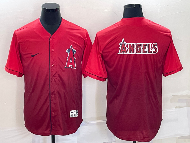 Men's Los Angeles Angels Red Replica Baseball Jerseys