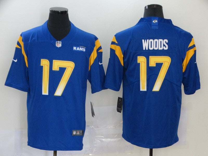 Men's Los Angeles Rams Robert Woods #17 Blue Game Player Jerseys