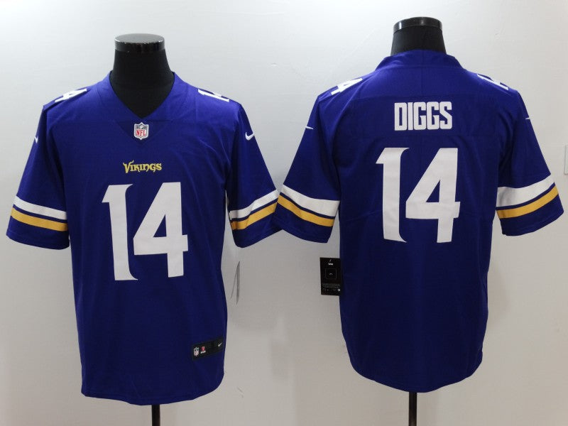 Men's Minnesota Vikings Stefon Diggs #14 Purple Player Game Jerseys