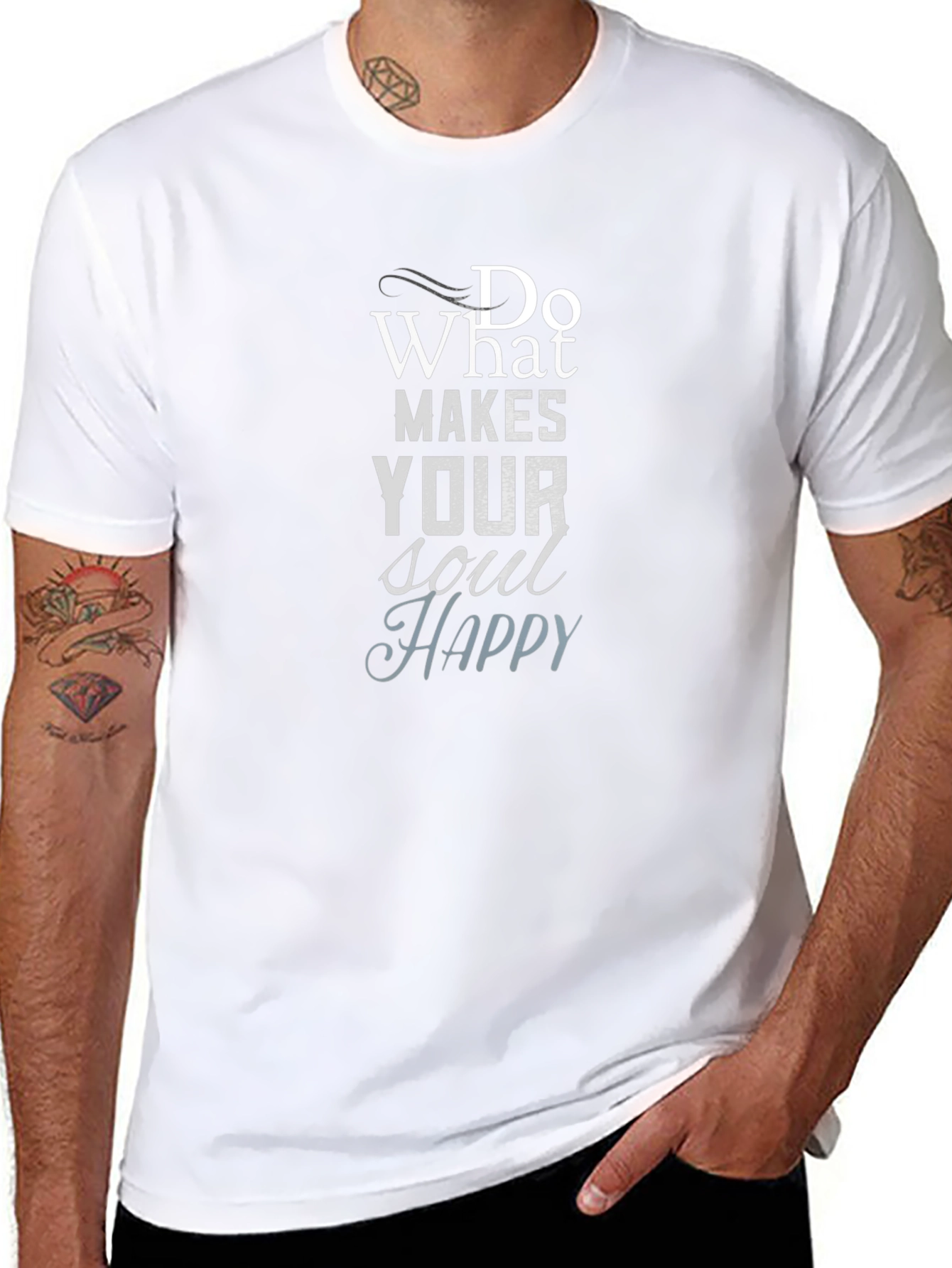 Inspirational Graphic Tee: Do What Makes Your Soul Happy