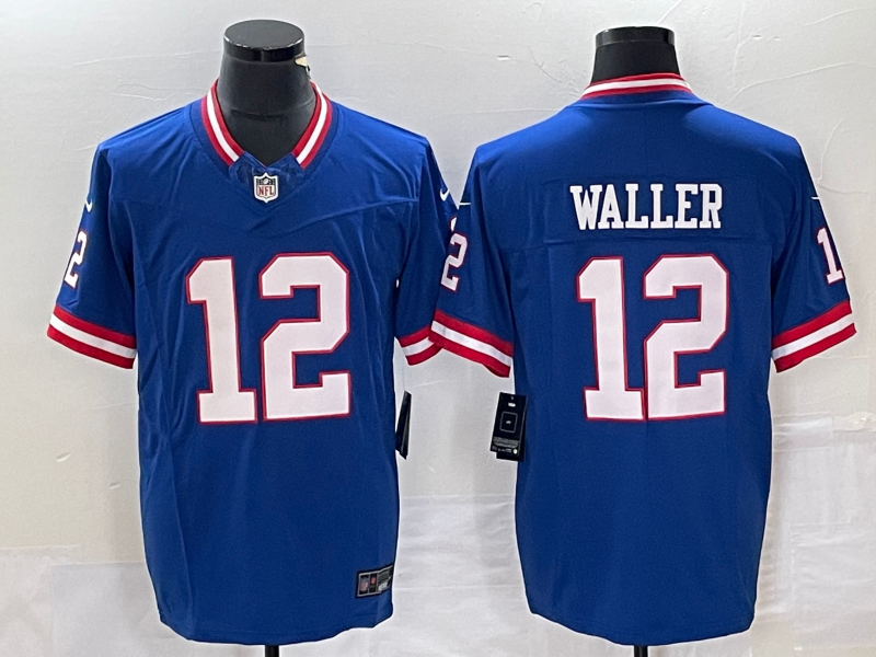 Men's New York Giants Darren Waller #12 Royal Classic Game Jerseys