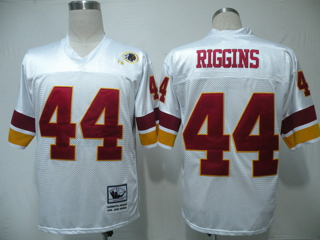 Men's Washington Redskins John Riggins Mitchell & Ness White Legacy Replica Jerseys
