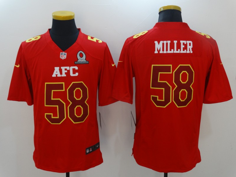 Men's Denver Broncos Von Miller #58 Red Game Jerseys