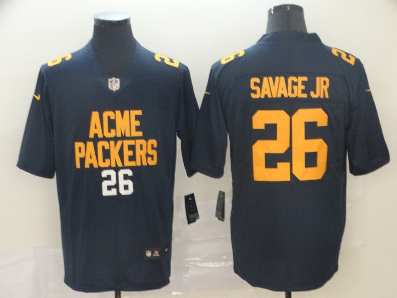 Men's Green Bay Packers Darnell Savage #26 Navy City Edition Game Jerseys