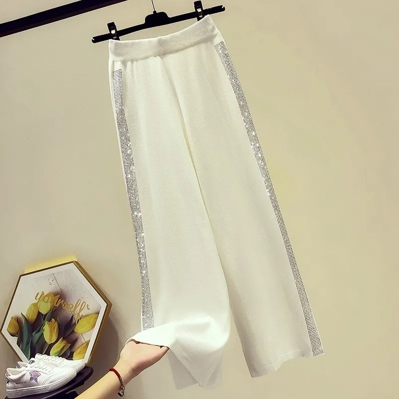 Casual Pants Casual Draping Wide-leg Pants Women