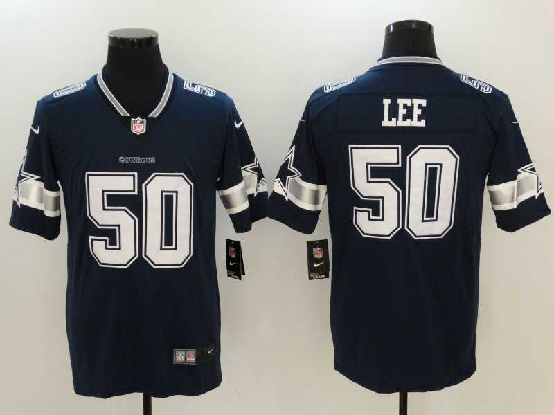 Men's Dallas Cowboys Sean Lee #50 Navy Game Player Jerseys