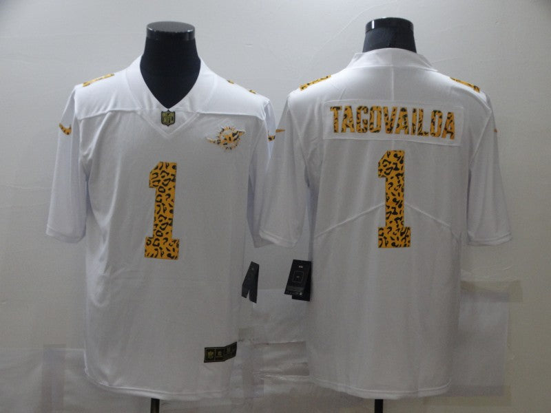 Men's Miami Dolphins Tua Tagovailoa #1 White Game Jerseys