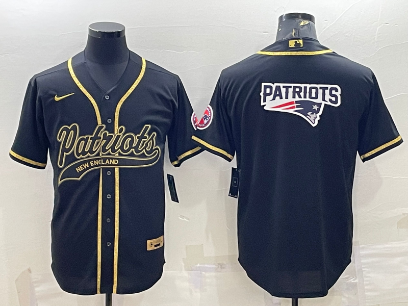 Men's New England Patriots Black Game Jerseys