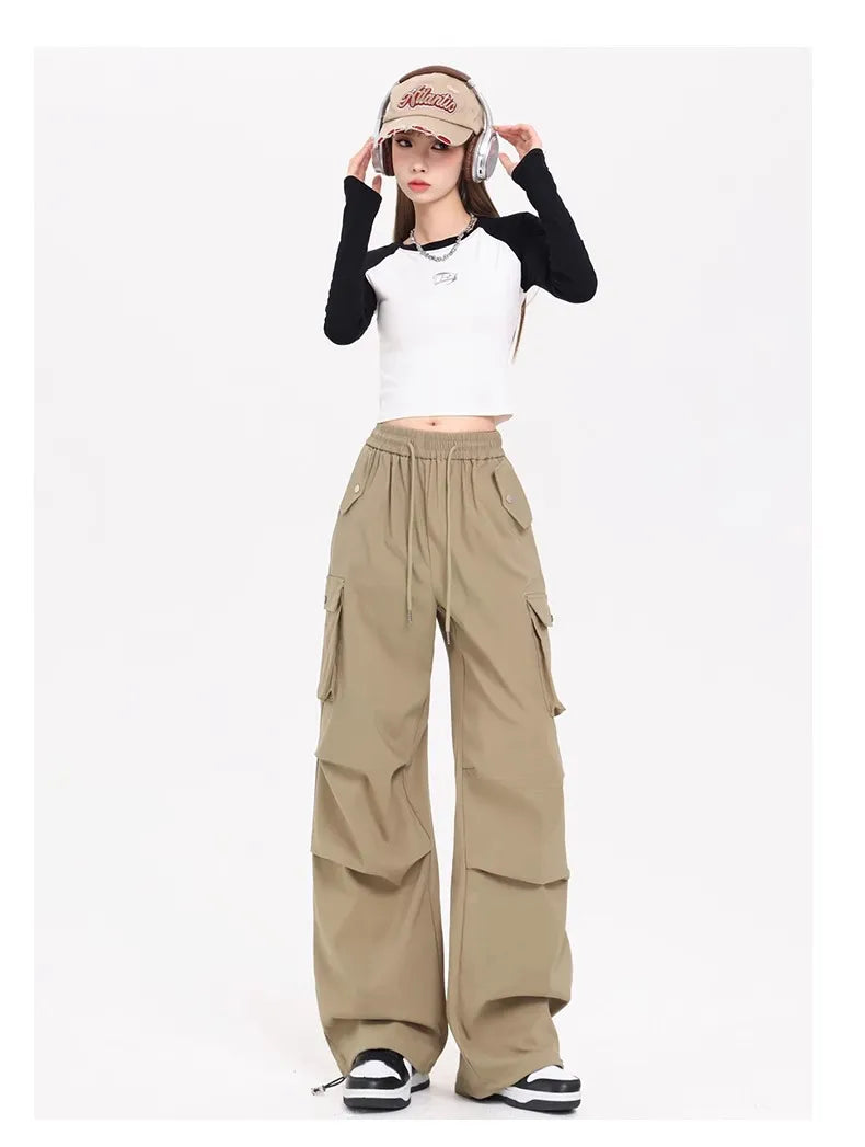 Fashionable Pants Korean Style Niche Drapey Cargo Pants Fo