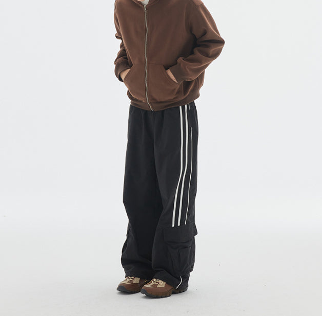 Stylish Apparel Retro Loose Straight Trousers Women