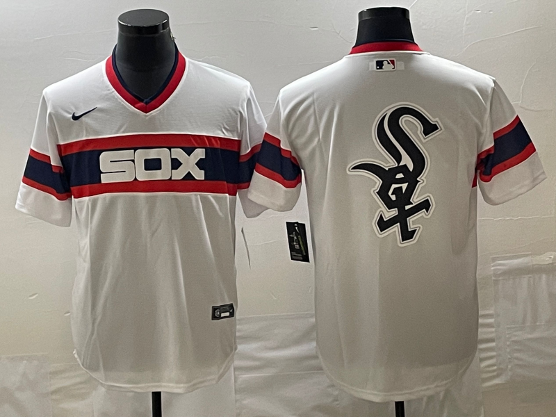 Men's Chicago White Sox White Home Cooperstown Collection Team Jerseys