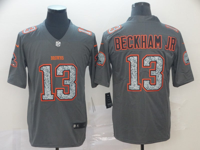 Men's Cleveland Browns Odell Beckham Jr. Gray Player Game Jerseys