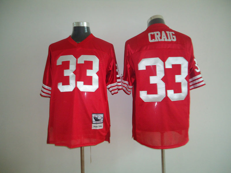 Men's San Francisco 49ers Roger Craig Mitchell & Ness Scarlet Legacy Replica Jerseys